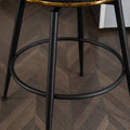 Set Of 2 Gray Swivel Bar Stools High Back, Adjustable, Upholstered With Elegant Metal Back Accents For Kitchen, Bar, Or Dining Room Dark Gray Metal