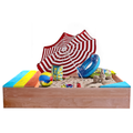 Children'S Wooden Sandbox, Sandpit ,Kids Wood Playset Outdoor Backyard ,47.25