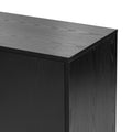 Modern Cabinet With 2 Doors And 3 Drawers, Suitable For Living Rooms, Studies, And Entrances. Black Mdf