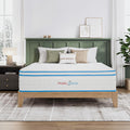 12 Inch Queen Mattress With Pillows, Gel Memory Foam Mattress Bed In A Box, Twin Bed Mattress Individual Pocket Springs Motion Isolation, Medium Firm, Queen Box Spring Required Queen White Bedroom Luxury Open Frame Memory Foam Polyester Foam Spring