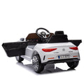 12V Kids Ride On Car W Parents Remote Control,Licensed Mercedes Benz Cls 350 For Kids,Four Wheel Suspension,Power Display,Music,Volume Control,Led Lights,Mp3,Usb Sd For Kids 37 95 Months. White 50 99 Lbs Polypropylene