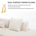 Modular Combination Living Room Sofa Set, Modern Minimalist Sofa, Free Installation Sofa, L Shaped, Italian Minimalist Tofu Block Sofa, Right Hand Facing,Terrycloth Fabric ,Beige Beige Polyester Primary Living Space Soft Modern Polyester 3 Seat