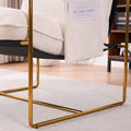 2 Chairs In 1 Box, Upholstered Hanging Armchair With Arm Pocketsmetal Frame, Gold Plated Craftsman, Crushed Foam Cushions And Skin Friendly Woven Fabric For Living Room And Bedroom. Beige Beige Metal