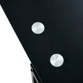 Glass Lift Top Coffee Table, Modern Simple 2 Layer Tempered Glass Coffee Table For Living Room, Black Black Glass Metal
