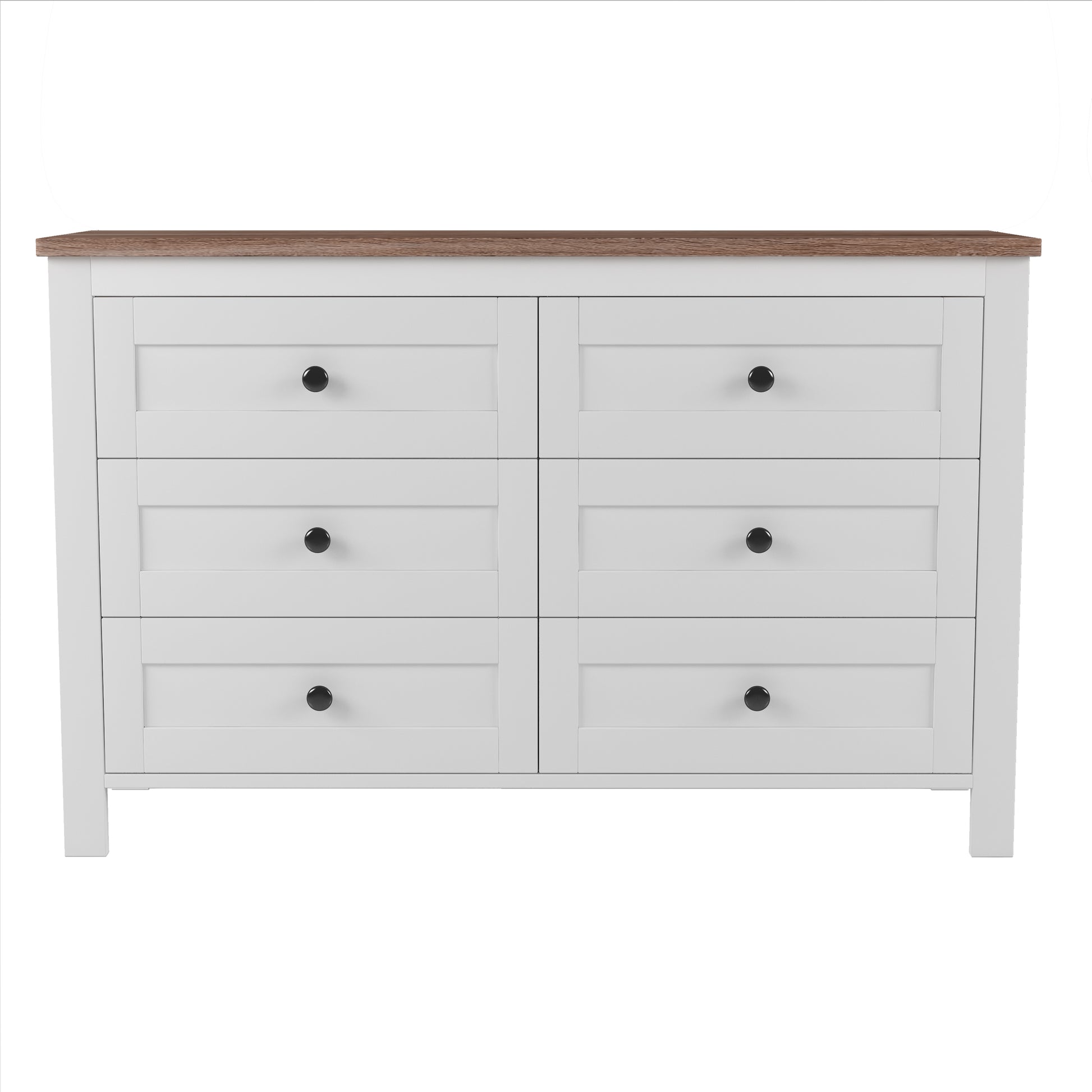 3 Pieces Bedroom Sets Queen Size Farmhouse Platform Bed With Double Sliding Door Storage Headboard, Storage Nightstand And Dresser, White Brown Queen White 3 Piece Set Particle Board