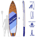 Inflatable Stand Up Paddle Board 11'X34