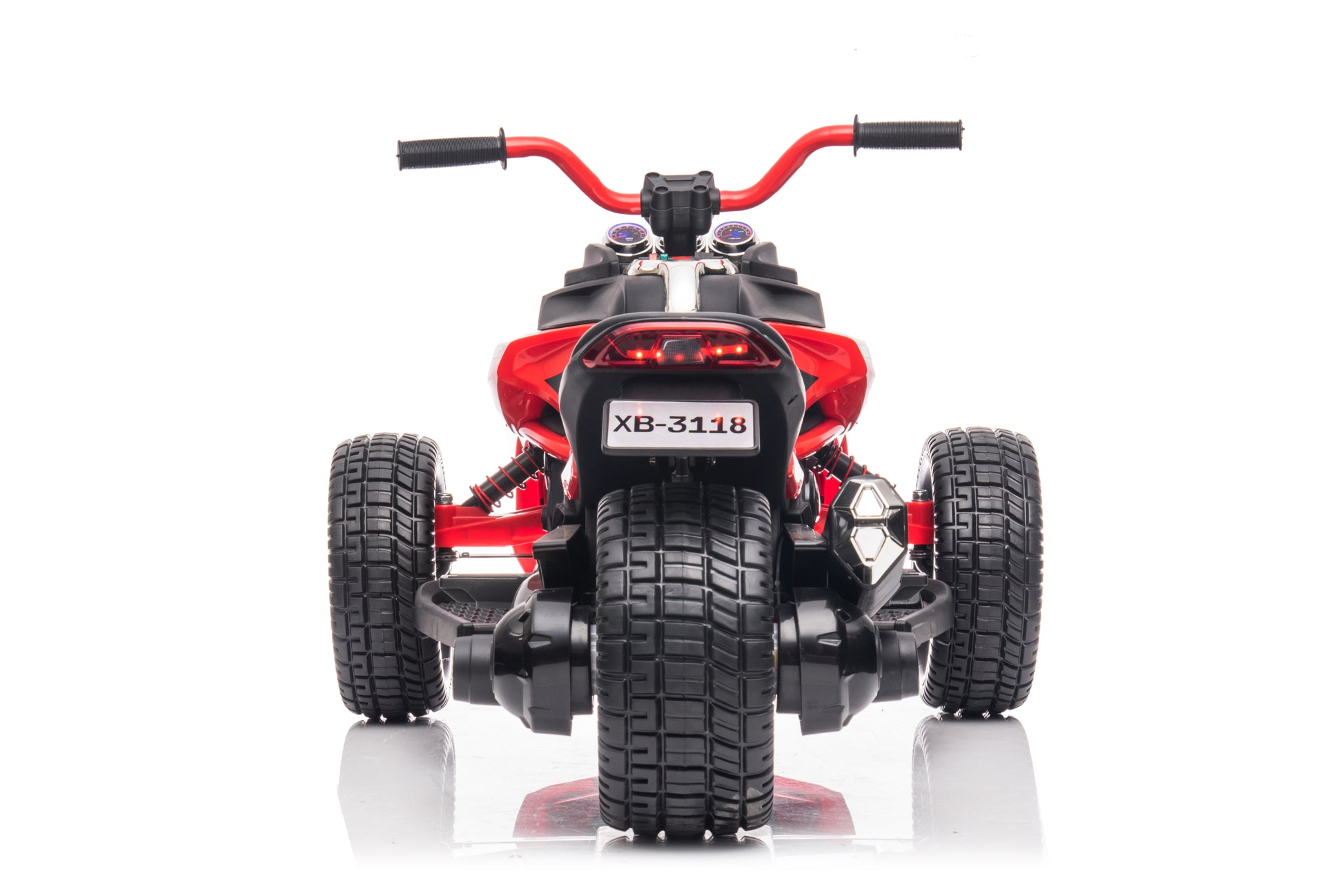 24V Kids Ride On Atv, 3 Wheeler Electric Vehicle, Battery Powered Ride On Motorcycle For Boys Girls With Led Lights, Music, High Low Speed, Soft Start,Without Rc Red 3 To 4 Years Plastic