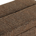 Twin Size Folding Ottoman Sleeper Bed With Mattress Convertible Guest Bed Espresso Espresso Foam Linen 1 Seat