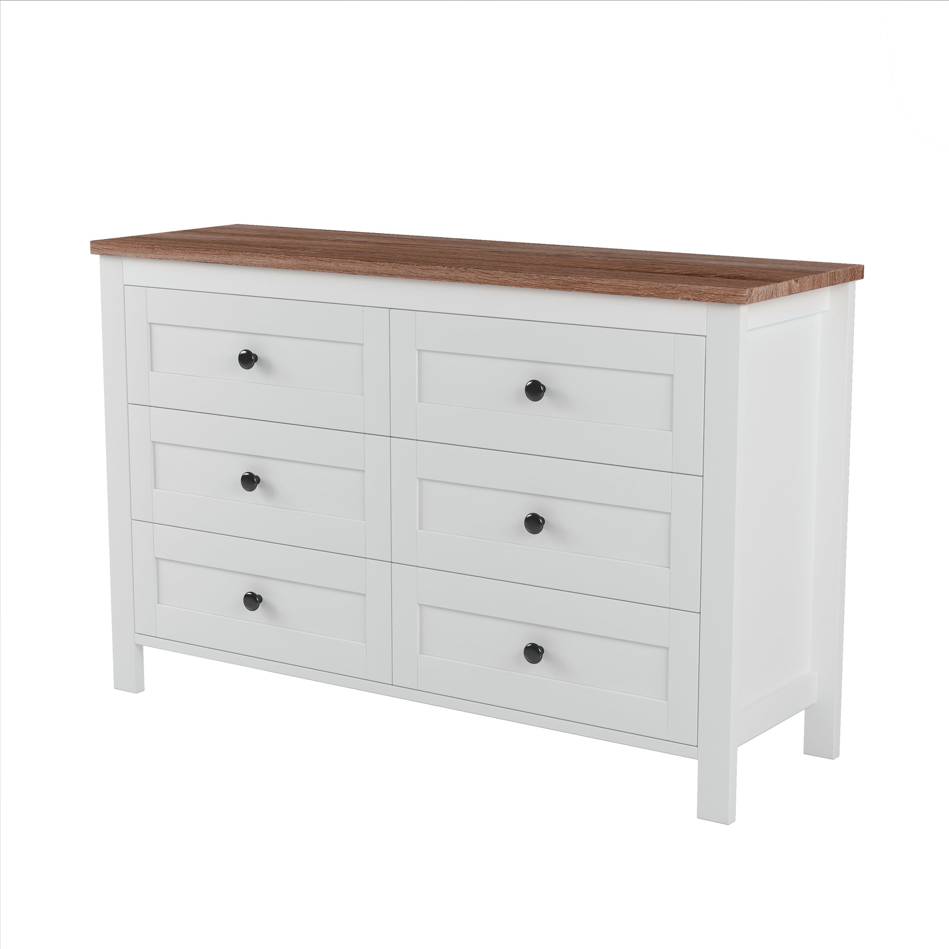 3 Pieces Bedroom Sets Full Size Farmhouse Platform Bed With Double Sliding Door Storage Headboard And Charging Station, Storage Nightstand And Dresser, White Brown Full White 3 Piece Set Particle Board