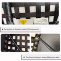 Outdoor Modular Sofa, With Aluminum Structure, Support Cushion And Back Cushion Cover Removable, Fade Resistant, Waterproof Sofa Cover Included,Beige The Ratebased On A Single Piece Beige Aluminium 1 Seat