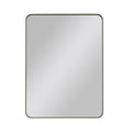 Wall Mirror 24X36 Inch Black Rectangular Mirror Metal Framed Mirror Vanity Mirror Dressing Mirror, For Bathroom, Living Room, Bedroom Wall Decor Black Glass Metal