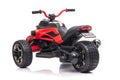 24V Kids Ride On Atv, 3 Wheeler Electric Vehicle, Battery Powered Ride On Motorcycle For Boys Girls With Led Lights, Music, High Low Speed, Soft Start,Without Rc Red 3 To 4 Years Plastic