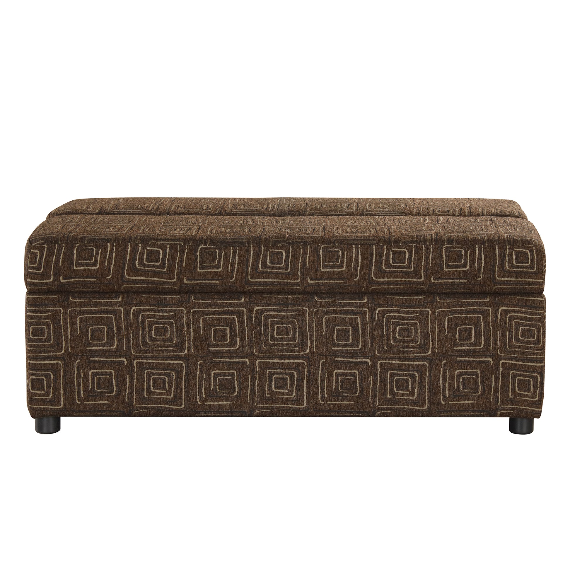Twin Size Folding Ottoman Sleeper Bed With Mattress Convertible Guest Bed Espresso Espresso Foam Linen 1 Seat