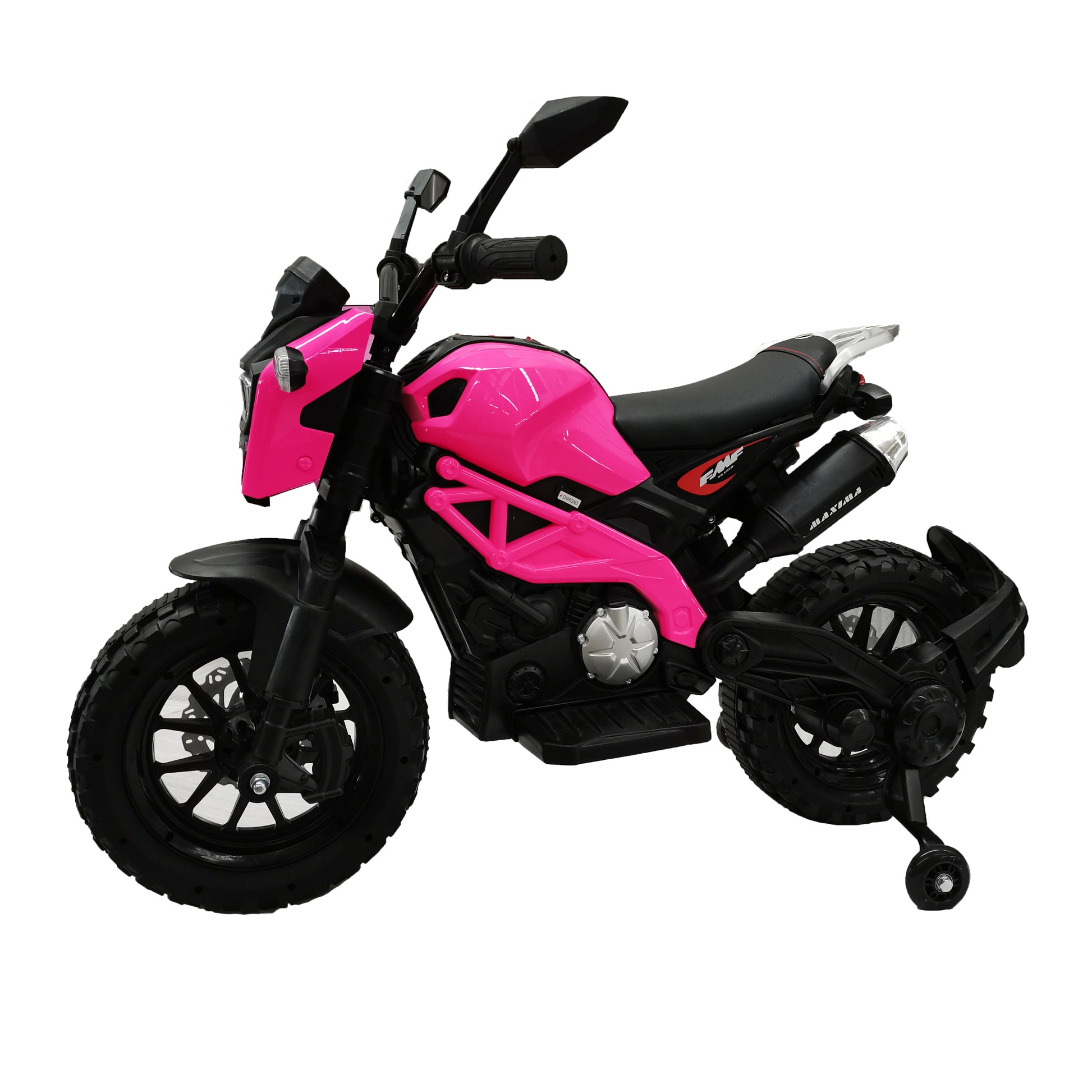 Electric Motorcycle For Kids, Kids Ride On Motorcycle, Tamco 12V Electric Dirt Bike With Training Wheels, Hand Racing Foot Brake,Pu Seat, Ride On Motorcycle For 3 6 Years Boys Girls Gift Pink 50 99 Lbs 5 To 8 Years Plastic