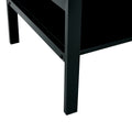 Glass Lift Top Coffee Table, Modern Simple 2 Layer Tempered Glass Coffee Table For Living Room, Black Black Glass Metal