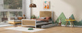Full Size Metal Platform Bed With 2 Drawers, White Box Spring Not Required Full White Bedroom Bed Frame Metal