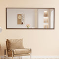 Fourth Generation Solid Wood Frame Full Length Mirror, Dressing Mirror, Bedroom Porch, Decorative Mirror, Clothing Store, Floor Standing Large Mirror, Wall Mounted. 71 