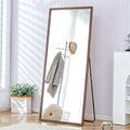 Fourth Generation Solid Wood Frame Full Length Mirror, Dressing Mirror, Bedroom Porch, Decorative Mirror, Clothing Store, Floor Standing Large Mirror, Wall Mounted. 71 