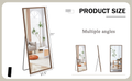 Fourth Generation Solid Wood Frame Full Length Mirror, Dressing Mirror, Bedroom Porch, Decorative Mirror, Clothing Store, Floor Standing Large Mirror, Wall Mounted. 71 