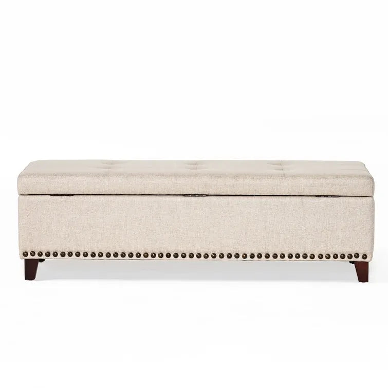 Baltimore Ottoman Beige Fabric