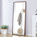 Fourth Generation Solid Wood Frame Full Length Mirror, Dressing Mirror, Bedroom Porch, Decorative Mirror, Clothing Store, Floor Standing Large Mirror, Wall Mounted. 71 