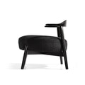 Accent Chair Black Birch Fabric