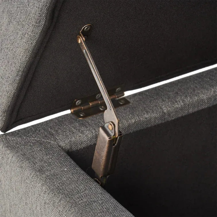 Baltimore Ottoman Dark Gray Fabric