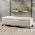 Baltimore Ottoman Beige Fabric