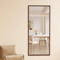 Fourth Generation Solid Wood Frame Full Length Mirror, Dressing Mirror, Bedroom Porch, Decorative Mirror, Clothing Store, Floor Standing Large Mirror, Wall Mounted. 71 