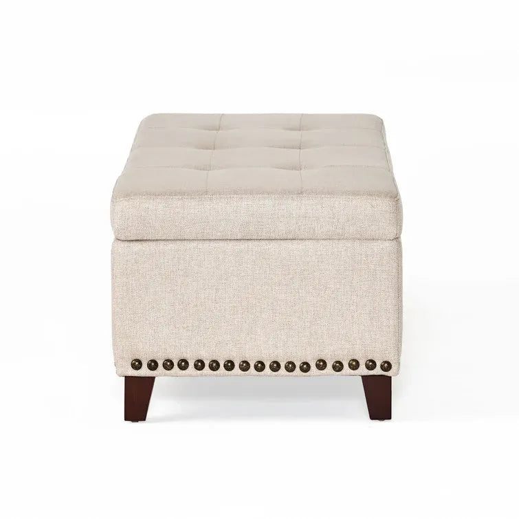 Baltimore Ottoman Beige Fabric