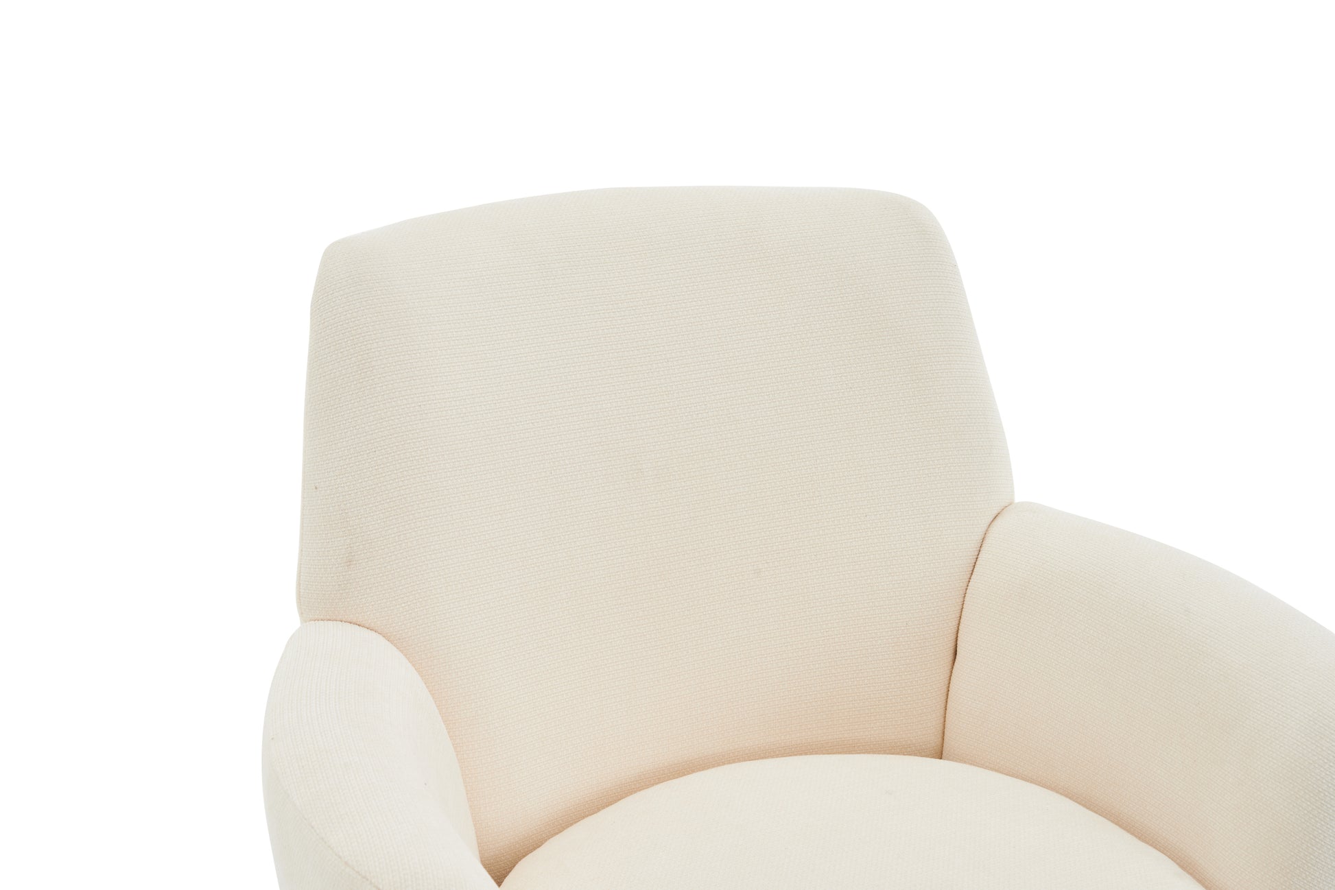 Polyester Swivel Barrel Chair, Swivel Accent Chairs Armchair For Living Room, Reading Chairs For Bedroom Comfy, Round Barrel Chairs With Gold Stainless Steel Base Beige Beige Primary Living Space American Design Foam Polyester