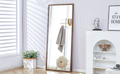 Fourth Generation Solid Wood Frame Full Length Mirror, Dressing Mirror, Bedroom Porch, Decorative Mirror, Clothing Store, Floor Standing Large Mirror, Wall Mounted. 71 