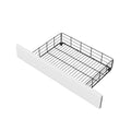 Full Size Metal Platform Bed With 2 Drawers, White Box Spring Not Required Full White Bedroom Bed Frame Metal
