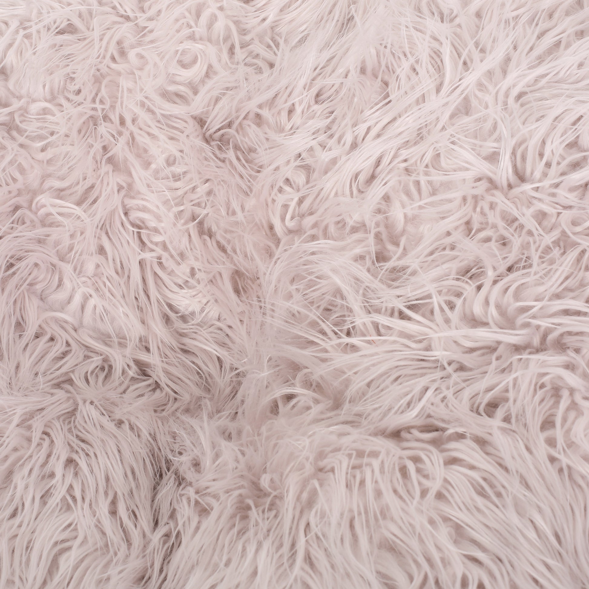 Mandana 3 Foot Rounded Faux Fur Bean Bag, Lavender Lavender Faux Fur