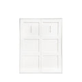 Morden Deisgn Full Size Vertical Murphy Bed For Bedroom Or Guestroom White Wall Bed Space Saving Hidden Bed White Mdf