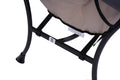 Living Room Chairs Modern Cotton Fabric Lazy Chair, Accent Contemporary Lounge Chair, Single Steel Frame Leisure Sofa Chair With Armrests And A Side Pocket Dark Gray01 Grey Polyester Metal Primary Living Space Soft Polyester Fiber Pad Fabric 1 Seat