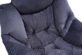 Living Room Chairs Modern Cotton Fabric Lazy Chair, Accent Contemporary Lounge Chair, Single Steel Frame Leisure Sofa Chair With Armrests And A Side Pocket Dark Gray01 Grey Polyester Metal Primary Living Space Soft Polyester Fiber Pad Fabric 1 Seat