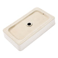 24X14 Inch White Ceramic Rectangular Vessel Bathroom Sink White Ceramic