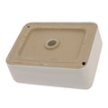 16X12 Inch White Ceramic Rectangular Vessel Bathroom Sink White Ceramic