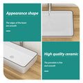 24X14 Inch White Ceramic Rectangular Vessel Bathroom Sink White Ceramic