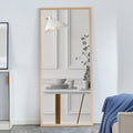 Fourth Generation Solid Wood Frame Full Length Mirror, Dressing Mirror, Bedroom Porch, Decorative Mirror, Clothing Store, Floor Standing Large Mirror, Wall Mounted. 71 