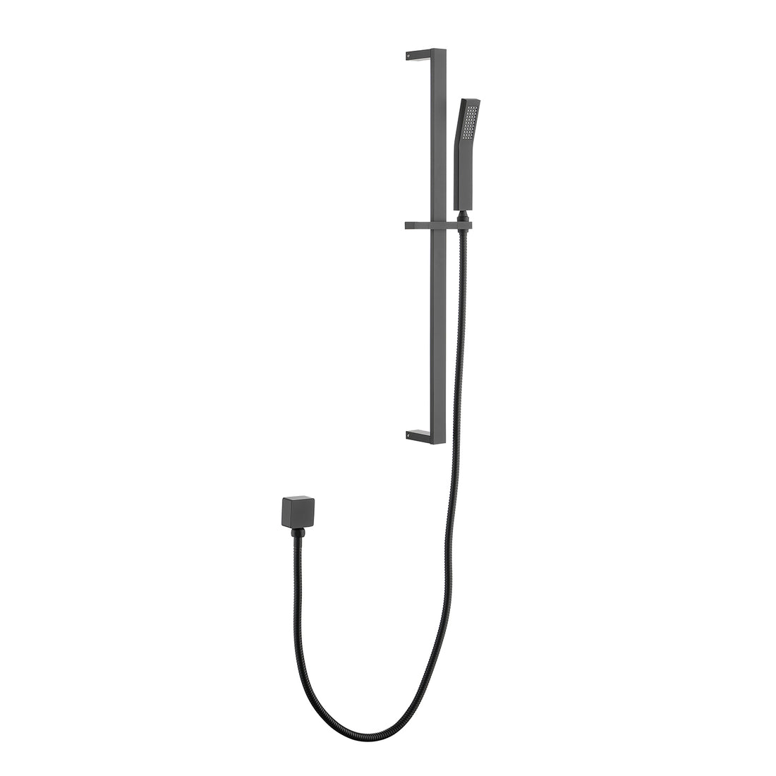 Handheld Shower With 28 Inch Slide Bar And 59 Inch Hose Matte Black Bathroom Stainless Steel