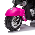 Kids Ride On Motorcycle Toy, 3 Wheel Chopper Motorbike With Led Colorful Headlights Horn, Pink 6V Battery Powered Riding On Electric Harley Motorcycle For Boys Girls Pink Polypropylene