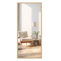 Fourth Generation Solid Wood Frame Full Length Mirror, Dressing Mirror, Bedroom Porch, Decorative Mirror, Clothing Store, Floor Standing Large Mirror, Wall Mounted. 71 