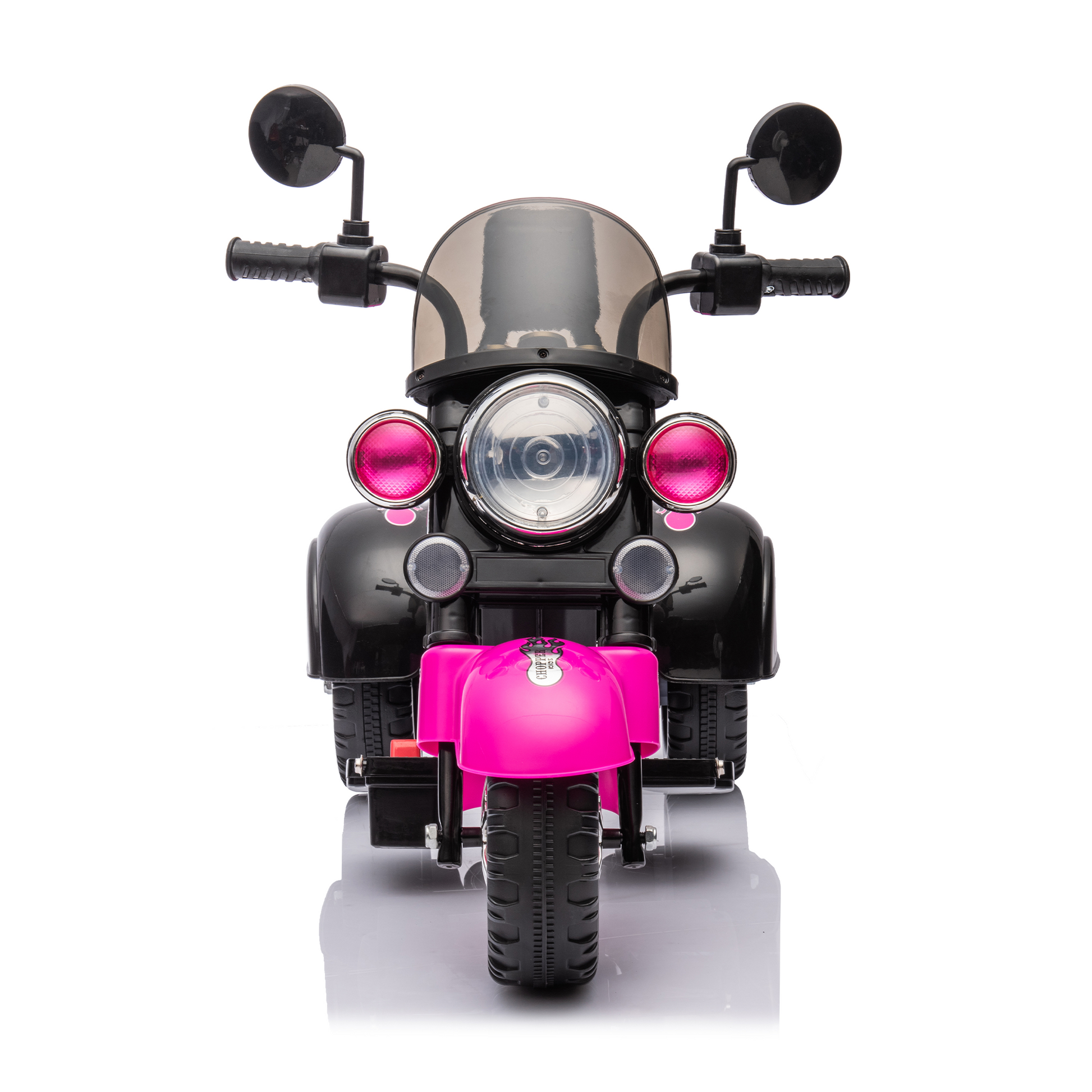 Kids Ride On Motorcycle Toy, 3 Wheel Chopper Motorbike With Led Colorful Headlights Horn, Pink 6V Battery Powered Riding On Electric Harley Motorcycle For Boys Girls Pink Polypropylene