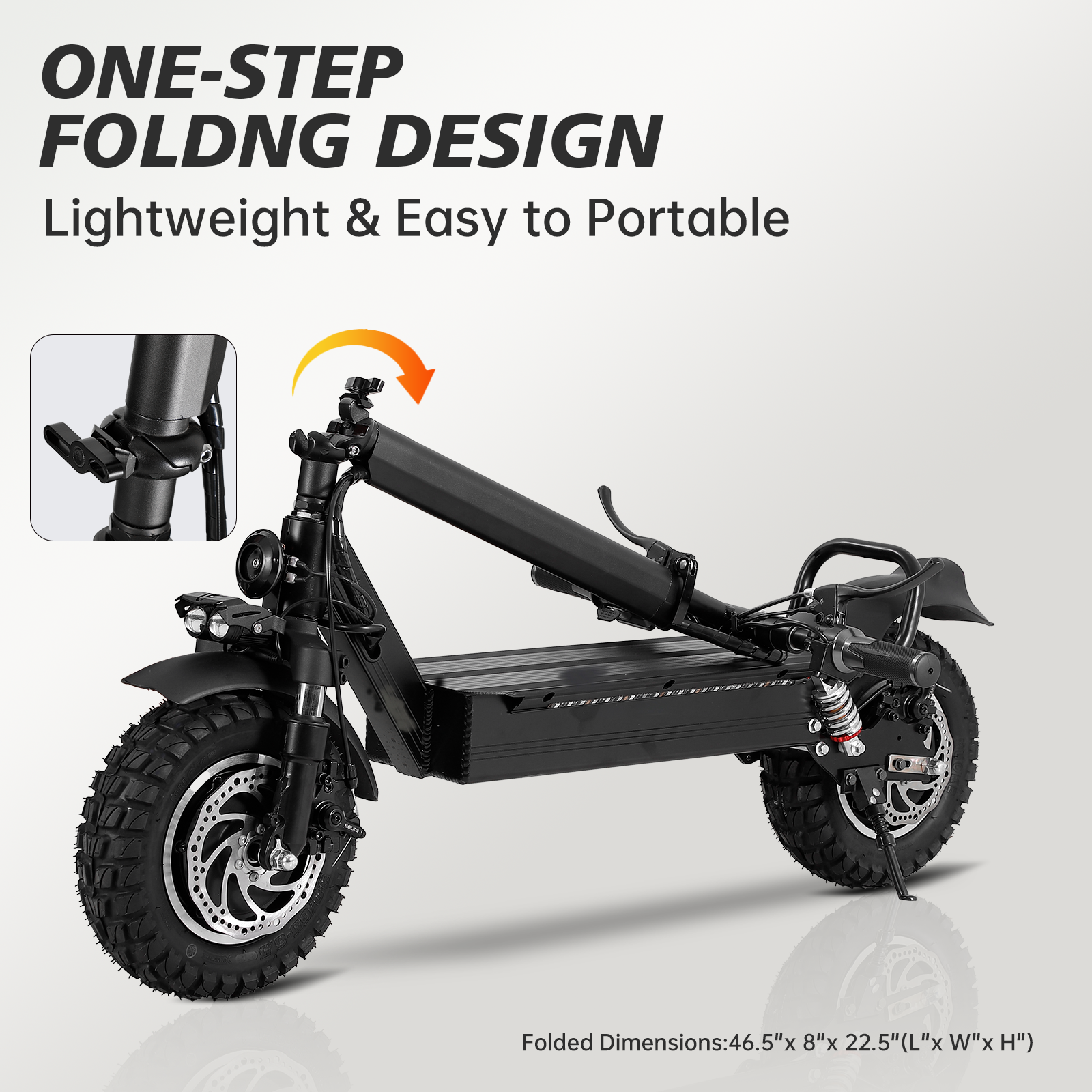 Ultimate Electric Scooter For Adults: Dual Drive 2400W Motor, High Speeds Up To 34.5Mph, Extended Range Up To 40 Miles, 48V20Ah Lithium Battery Smart Features With Led Strip Light Black Abs Pc