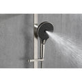 Handheld Shower With 28 Inch Slide Bar And 59 Inch Hose Brushed Nickel Bathroom Stainless Steel