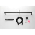 Handheld Shower With 28 Inch Slide Bar And 59 Inch Hose Matte Black Bathroom Stainless Steel