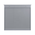 30'' X 28'' Medicine Cabinet, Wall Mounted Bathroom Storage Cabinet, Modern Bathroom Wall Cabinet With Mirror,Medicine Cabinet, Mirror Cabinet With 3 Open Shelves Not Include Bathroom Vanity Grey 1 5 Mirror Included Bathroom Wall Mounted Mdf Glass