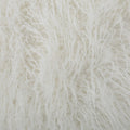 Mahin 5 Foot Rounded Faux Fur Bean Bag, White White Faux Fur